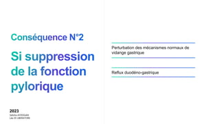 Perturbation des mécanismes normaux de
vidange gastrique
Reflux duodéno-gastrique
2023
Sebiha AYDOGAN
Léa DI LIBERATORE
 