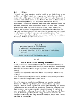 Brain based learning- Open Distance Learning Material | DOCX