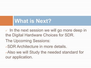 Software Defined Radio Technology Challenges