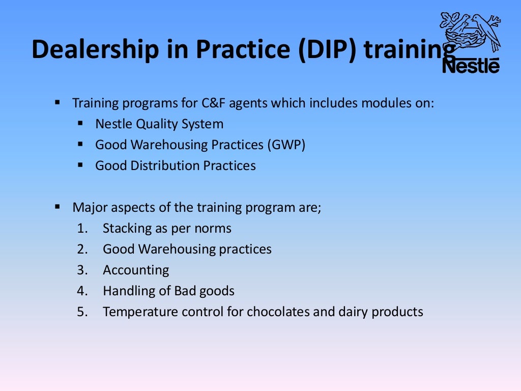 01 nestle sales and distribution