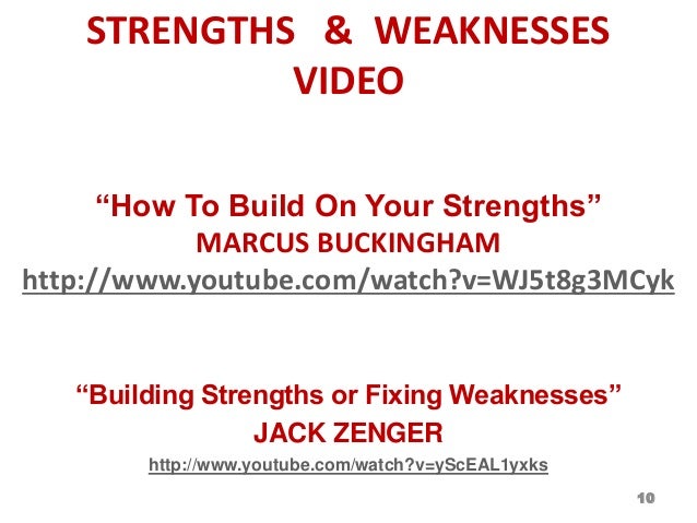 what are your strengths and weaknesses