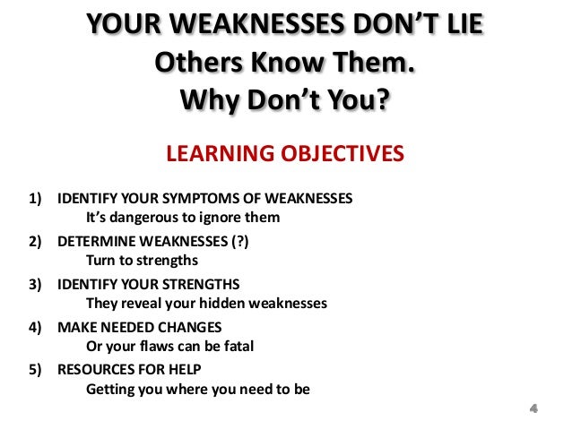 what are strengths and weaknesses