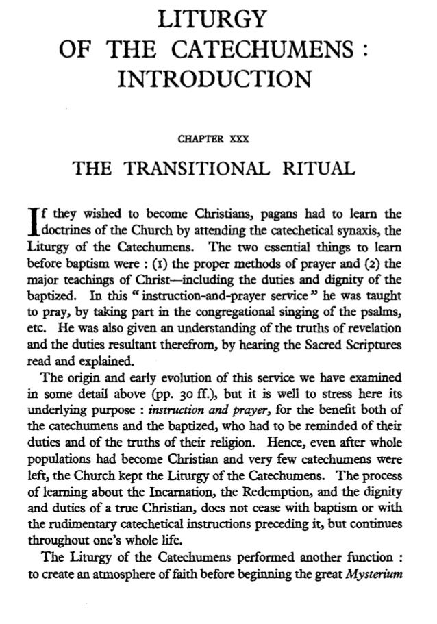 01 notes liturgy of the catechumens intro