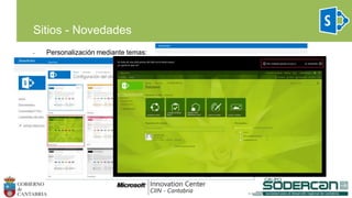 • Personalización mediante temas:
Sitios - Novedades
 