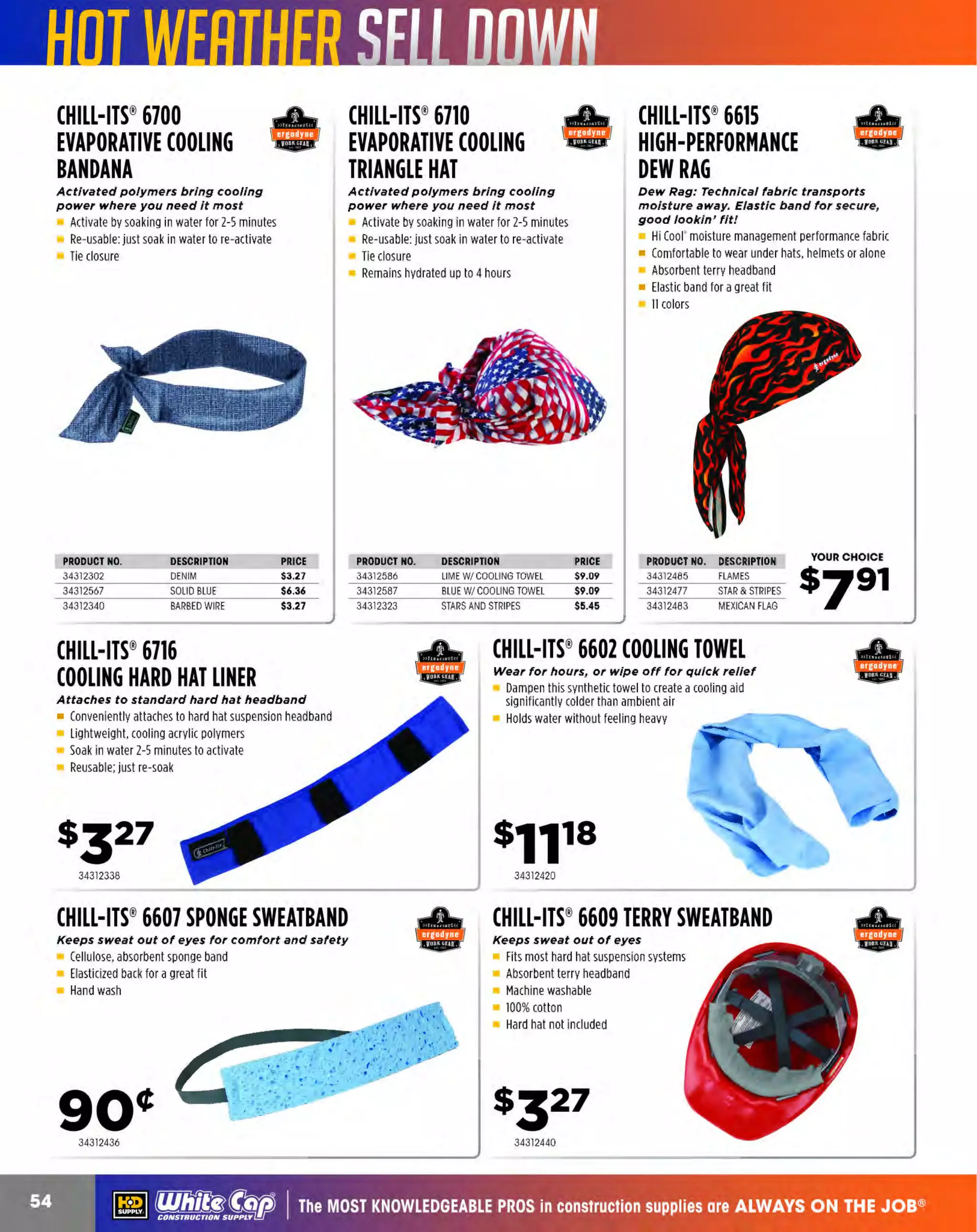 ~

Visit White Cap's WOC Branch @ Booth C4355

...... CONCRETE

FREE BACKPACK • SHOW SPECIALS • PRIZES • GIV EAWAYS*

~ WORLDoF

THESE SPECIAL TRADER DEALS AVAILABLE ALL MONTH AT YOUR LOCAL BRANCH!

2" SUBMERSIBLE PUMP

INDUSTRIAL/COMMERCIAL
VACUUM

Powerful IHP 115V 1fi1, UL/CUL motor

Internal overload protection
Reliable double mechanical oil-filled seals
Rugged die cast aluminum housing
Cast iron/steel motor casing heat conductor
Industrial Impeller design

shop-vac®

Quiet high performance motor, tough rust-resistant, epoxy phenoliccoated steel tank

Peak hp: 4.5, Tank size: 6 gallons, Cord length: 18', operation sound level: quiet,
Warranty: 1year

CALL FOR PRICING

PRODUCT NO.
176ST2037
176ST2047
176SW1

DESCRIPTION
73 GPM WATER PUMP
87 GPM WATER PUMP
OPTIONAL FLOAT SWITCH

2" SUBMERSIBLE TRASH PUMP
79 GPH I 40' Head I Handles 1" Dia. Solids

Powerful lHPllSV 10. UL/CUL motor
Reliable double mechanical oil-filled seals
Internal overload protection
Industrial cast iron housing
Easy impeller clean-out
Tackles tough debris laden water operations
Neoprene-over-cast iron impeller design

~~:~1
MULTIQUIR

PRODUCT NO.
34585001
34585002
34590304

CALL FOR PRICING

176ST2040T

DESCRIPTION
6 GAL WET/ DRY VACUUMSHOP VAC
10 GAL WET/ DRY VACUUM SHOP VAC
CARTRIDGE FILTER WET/ DRY SHOP VAC

AT WHITE CAP'S WORLD OF CONCRETE BOOTH!

CALL FOR
PRICING

•

I
•

Come to the booth, meet Paul Jr. and
get an autographed picture!

TUES. JAN. 21ST @ 2PM
The winner for Paul Jr.'sWhite Cap
custom bike will be announced!
~ (U/h~~

The MOST KNOWLEDGEABLE PROS in construction supplies

~ coNsTRucnoNs~·wHiLE suPPuEs LAsr

800.944.8322

I Whitecap.com

 