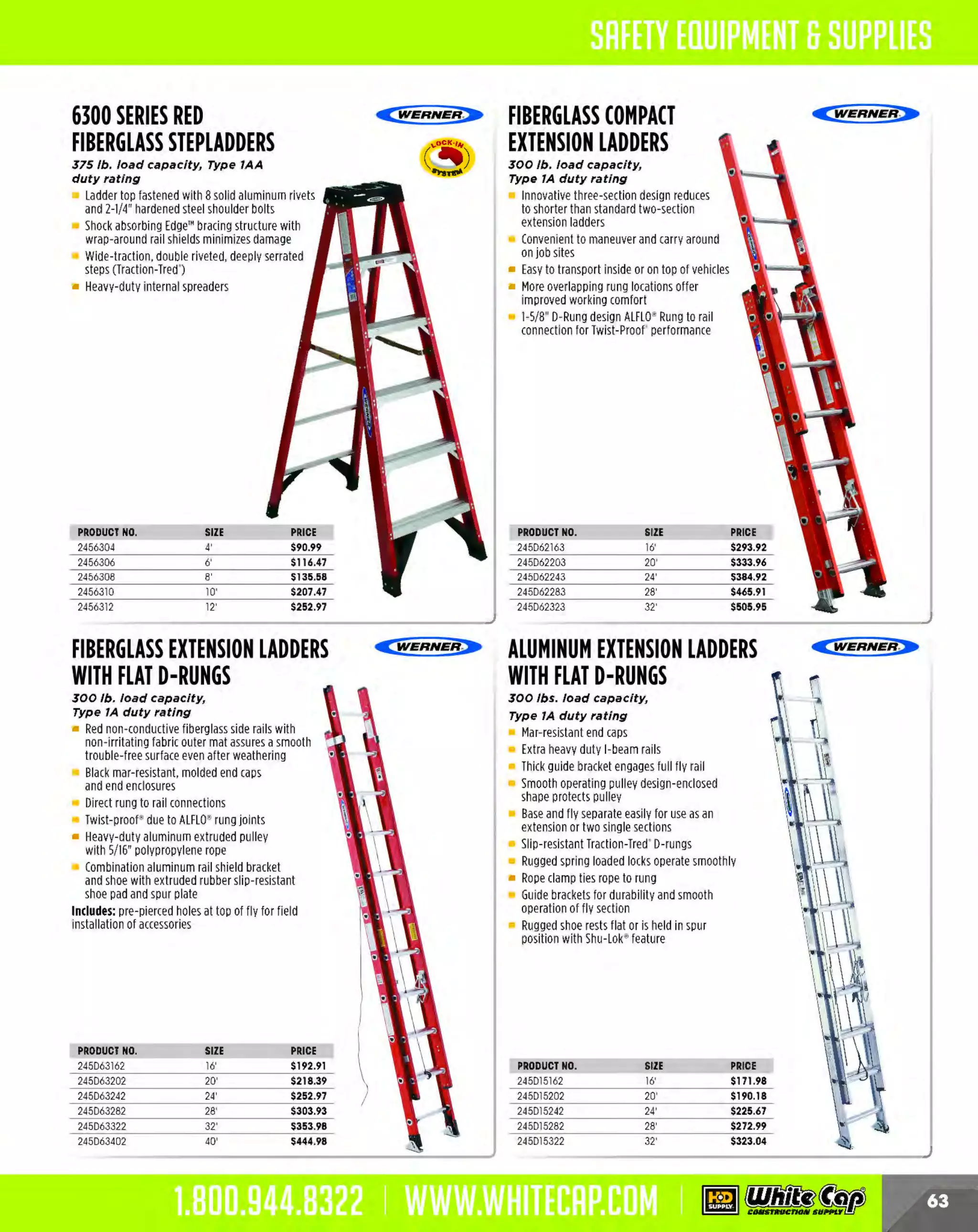 Experience Our MOBILE APP @ Booth BD2
ALSO VISIT OUR SAFETY BOOTH OUTSIDE OF CENTRAL HALL BY REGISTRATION

...,.,ii!

~ WORLDoF

~ CONCRETE

THESE SPECIAL TRADER DEALS AVAILABLE ALL MONTH AT YOUR LOCAL BRANCH!

~ DAYTON ®

SURE-GUARD"
REBAR PROTECTOR

E-Z CHAIR"
From :S/4" to 6"

Designed for maximum aggregate flow and
concrete consolidation
Minimal surface contact
High load capacity
Fits up to #8 rebar

~ SUPERIOR

Fits #:S - #9 rebar

Provides protection from protruding rebar
at construction sites
Protective rebar caps are of use where the
danger of impalement is present
Brilliant orange for visibility

121DlOBAR

~ DAYTON ®

SUPROTEIC REBAR
SAFETY CAP

~ SUPERIOR

PC110 fits #:S - #8 rebar

Patented technology
OSHA compliant
Contains a curved steel plate to provide
added protection against falls
Prevents impalement

121PCl10

PRODUCT NO.
132PEZ075
132PEZ100
132PEZ125
132PEZ150
132PEZ200
132PEZ225
132PEZ250
132PEZ275
132PEZ300
132PEZ325
132PEZ350
132PEZ375
132PEZ400
132PEZ425
132PEZ450
132PEZ475
132PEZ500
132PEZ525
132PEZ550
132PEZ575
132PEZ600

DESCRIPTION
3 4"
/
l" 850/BX
1-1/4'
1-1/2" 500/BX
2" 350/ BX
2-1/4"
2-1/2" 350/ BX
2 3 4"
/
3" 260/ BX
3-1/4" 250/B X
3-1/2" 200/ BX
3-3/4" 200/ BX
4' 175/BX
4-1/4" 160/ BX
4-1/2' 150/ BX
4-3/4" 160/BX
5" 120/BX
5-1/4"
5-1/2"
5-3/4' 100/ BX
6' 100/BX

PRICE

.24¢
.26¢
.29¢
.32¢
.34¢
.36¢
.39¢
.42¢
.46¢
.49¢
.52¢
.55¢
.57¢
.59¢
.64¢
.69¢
.74¢
.79¢
.84¢
.89¢
.99¢

WIRE DOBIES
Used for supporting wire mesh or rebar to ensure
proper placement, 1" X 2" X 2 "

Wire Dobies keep rebar and mesh from being displaced
during concrete placement

PRODUCT NO.
132CWD200
132CWD300

The MOST KNOWLEDGEABLE PROS in construction supplies

800.944.8322 I Whitecap.com

PRICE

3"

.39¢
.49¢

 