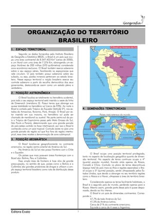 01 organizaçao do territorio brasileiro | PDF
