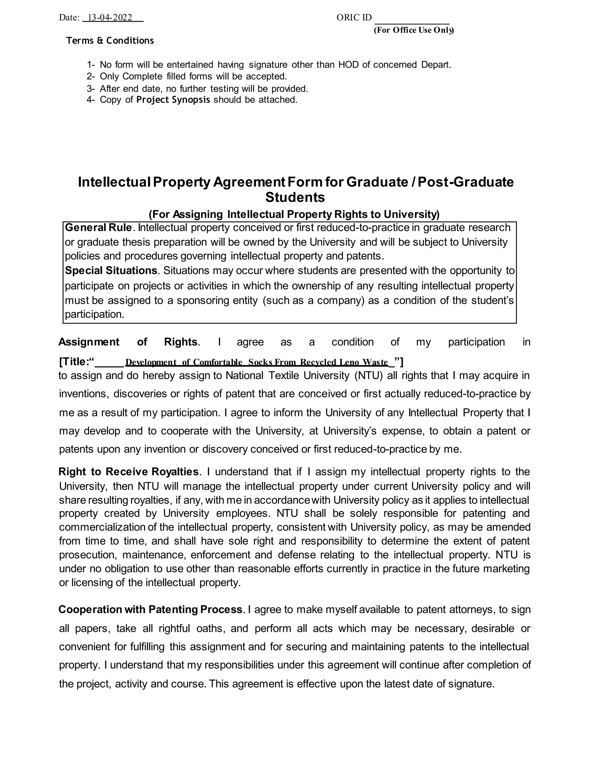 01 ORIC ID for NTU Students Registration Form.docx