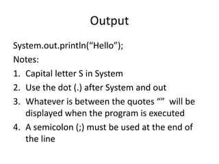 01 output in java | PPT