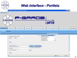 Web interface - Portlets




                           35
 