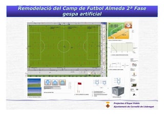 Projectes d’Espai Públic
Ajuntament de Cornellà de Llobregat
RemodelaciRemodelacióó del Camp de Futbol Almeda 2del Camp de Futbol Almeda 2ªª FaseFase
gespagespa artificialartificial
 