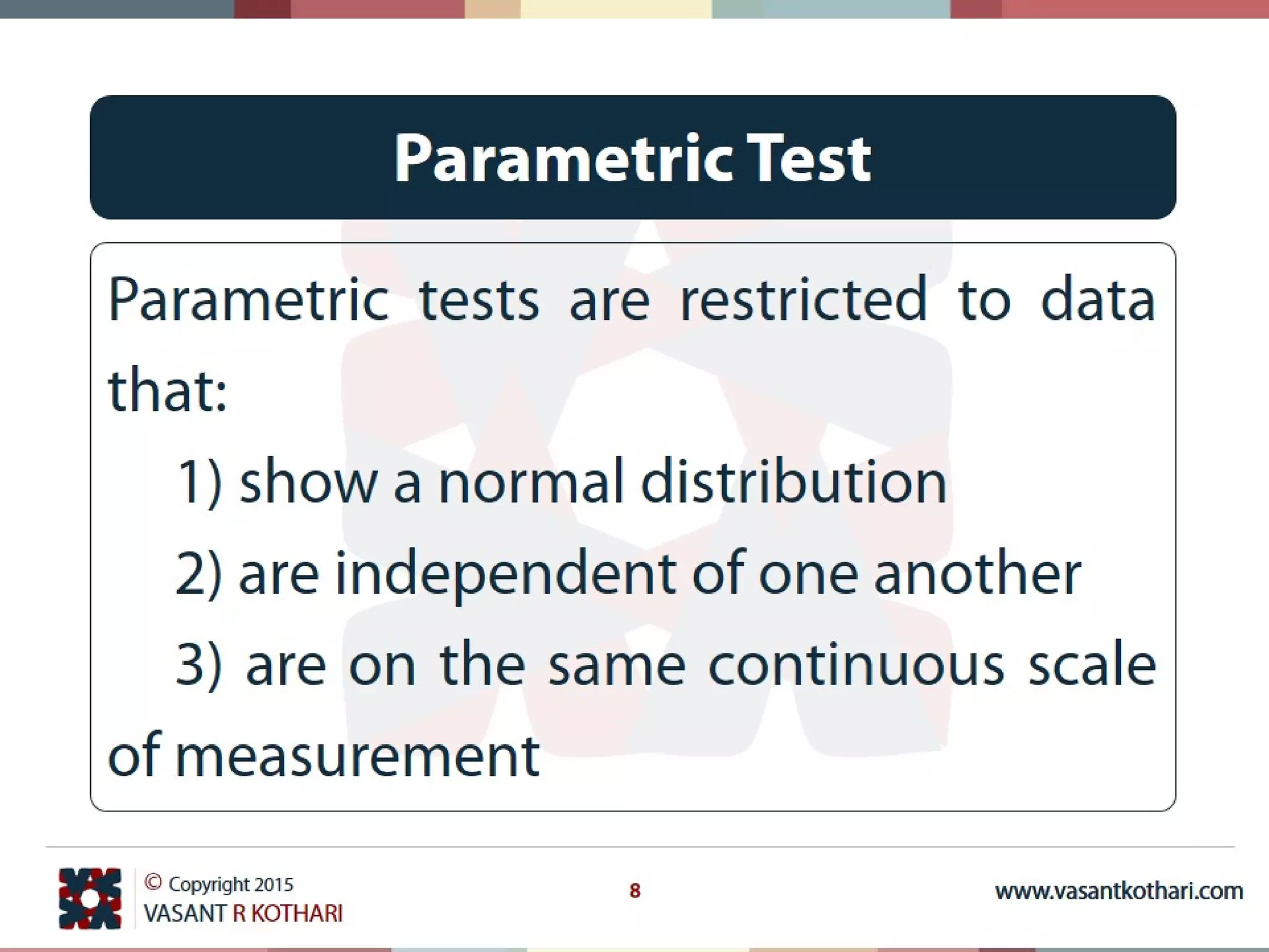Parametric And Non Parametric Statistics
