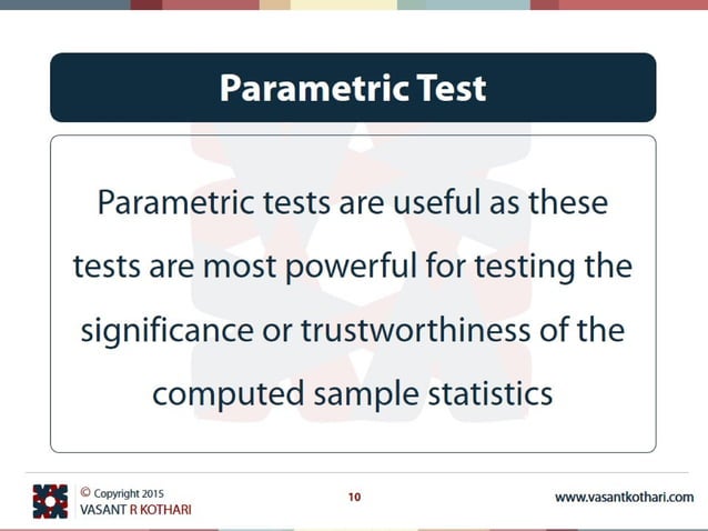 01 Parametric And Non Parametric Statistics