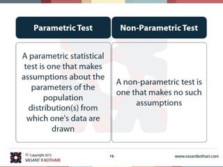 01 parametric and non parametric statistics