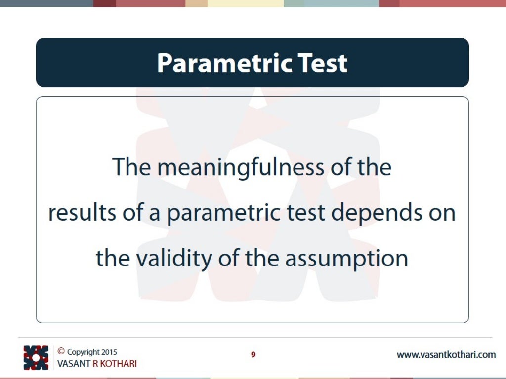 01 Parametric And Non Parametric Statistics