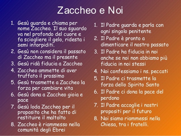 Zaccheo e noi