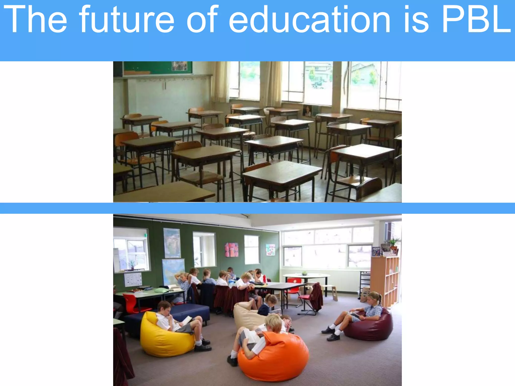 The future of education is PBL
 