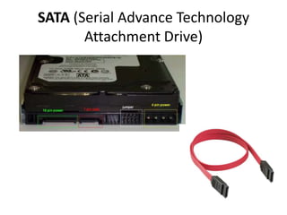 SATA (Serial Advance Technology
       Attachment Drive)
 