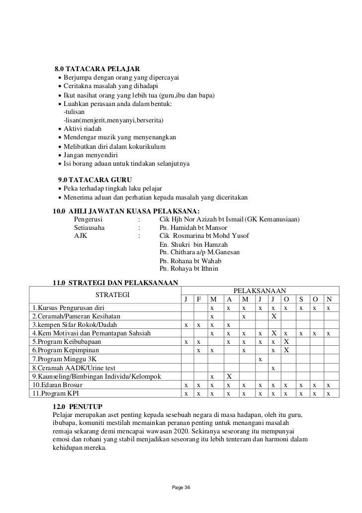 Program Dadah Di Sekolah