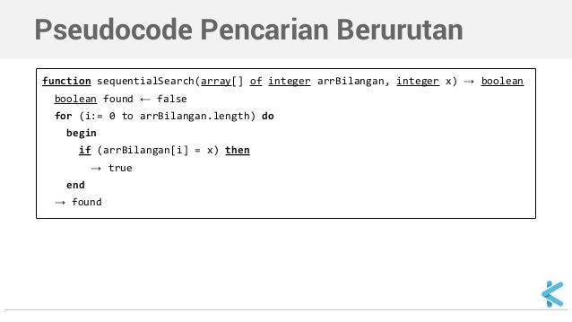 Algoritma Dan Struktur Data Sequential Search Algoritma Dan Struktur Data Sequential Search