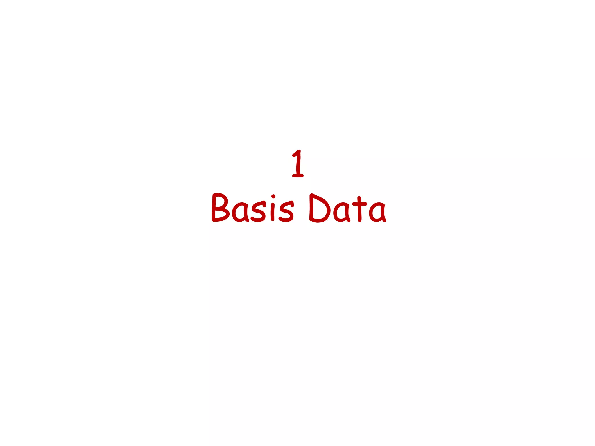 1
Basis Data
 