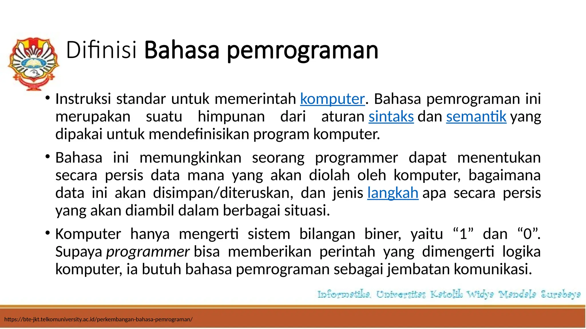 0001_Pengantar Bahasa Pemrograman python pptx | PPTX