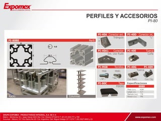 PERFILES Y ACCESORIOS 
PI-80 
 
