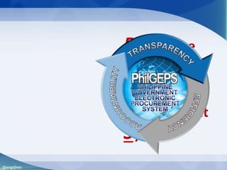Philippine
Government
Electronic
Procurement
System
@engrjhez
 