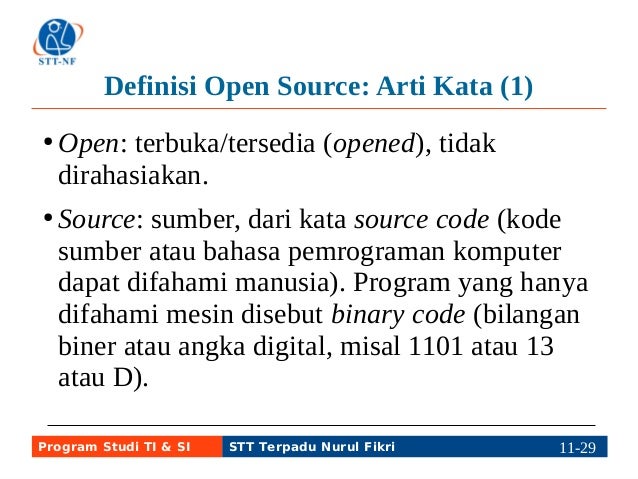 01 presentasi definisi  dan sejarah open source