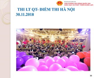THI LT QT- ĐIỂM THI HÀ NỘI
30.11.2018
22
 