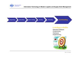 Information technology in modern logistics and supply chain management ...