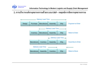 Information technology in modern logistics and supply chain management ...