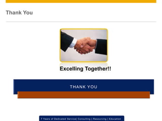 © 2012 SAP AG. All rights reserved. ‹#›7 Years of Dedicated Service| Consulting | Resourcing | Education
Excelling Together!!
Thank You
 