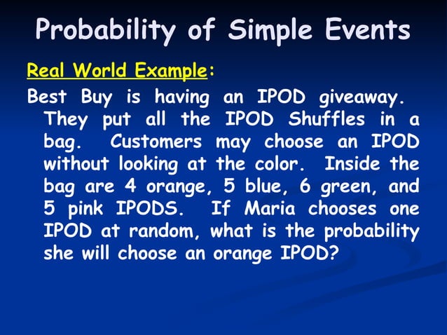 01_Probability of Simple Events.pptx math 10 | PPTX