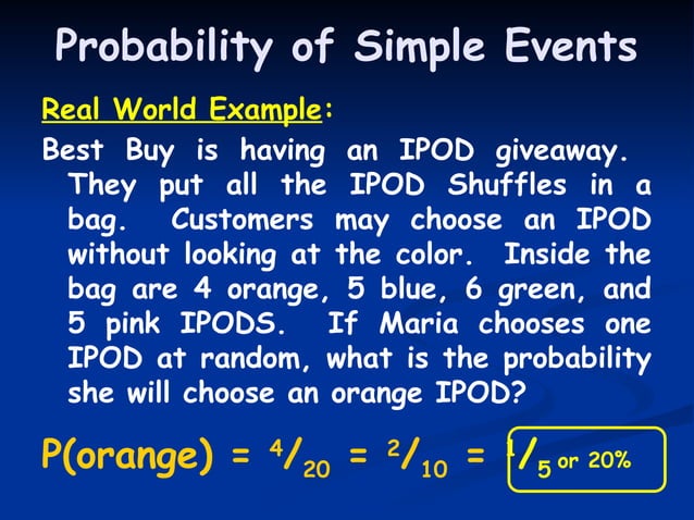 01_Probability of Simple Events.pptx math 10 | PPTX