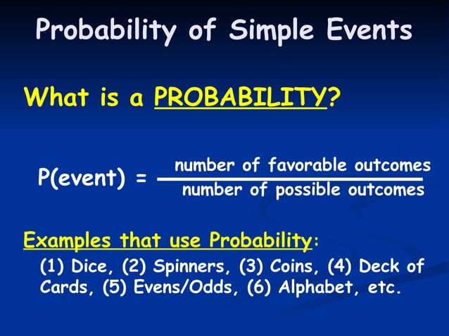 01_Probability of Simple Events.pptx math 10 | PPTX