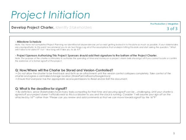 pmp project initiation template for professionals