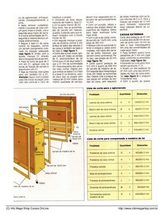 Projetos De Marcenaria Pdf