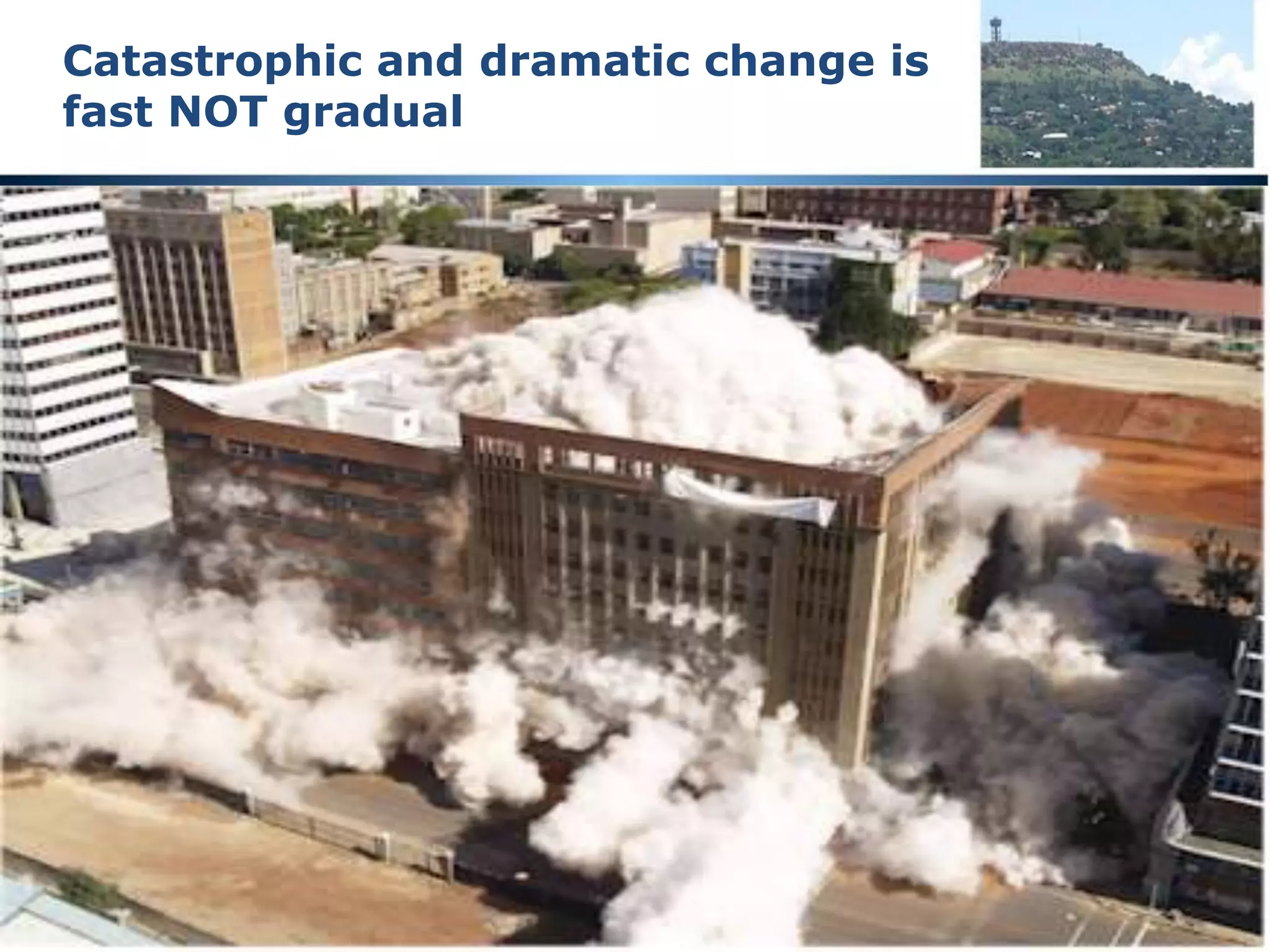 Global height benchmarks
Empire state and
Burj Khalifa
 Hillbrow Tower Johannesburg – 269 m
 Empire State -- 450 m – 1.7 x Hillbrow
 Burj Khalifa -- 828 m – 3.1 x Hillbrow
 Relating the magnitude of the
information presented in this
discussion to man’s achievements
 