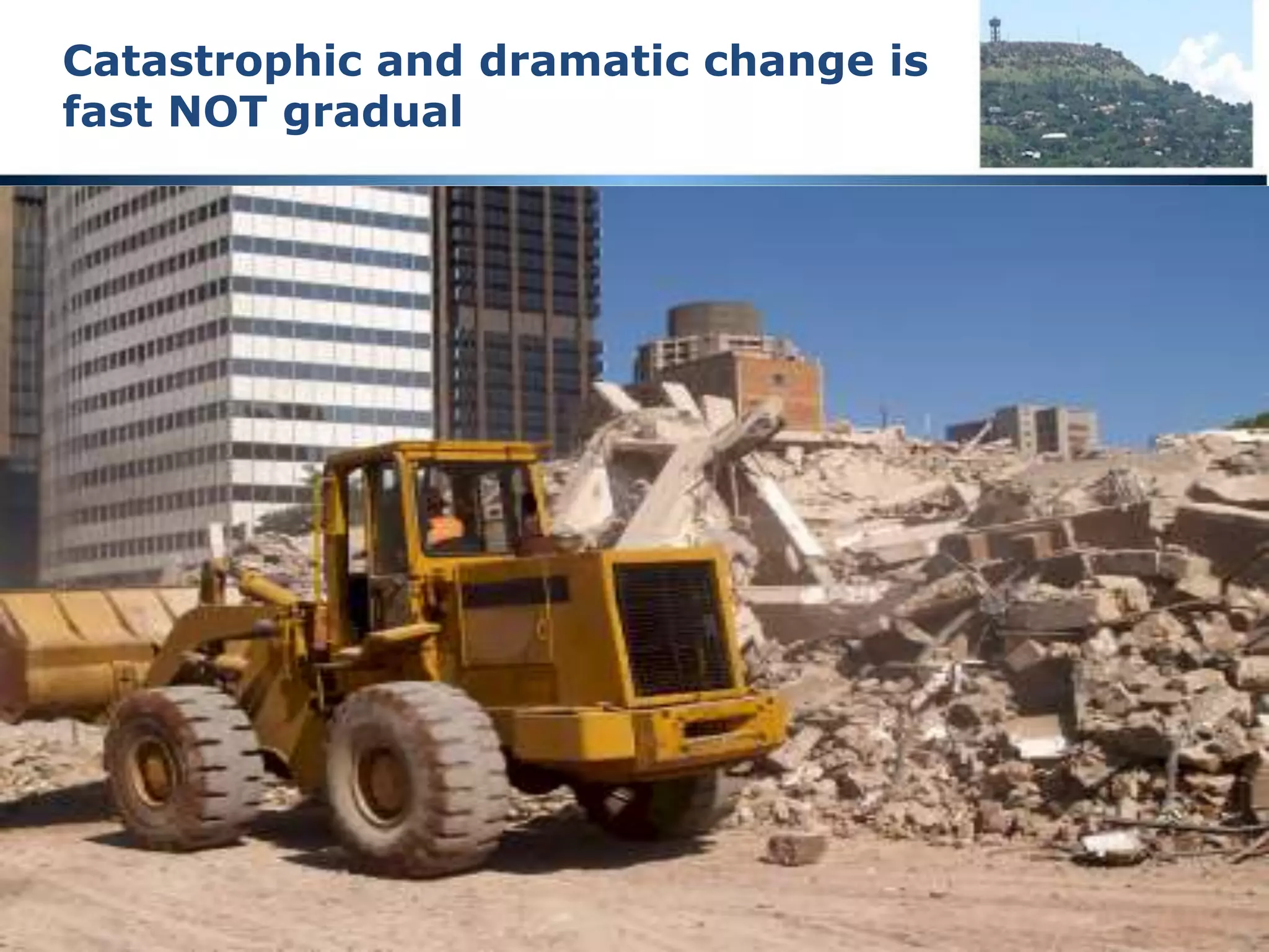 Northcliff
 Overlooks valleys cut down into the Granite with material
deposited nearly a thousand kilometers away
 Cliff face with massive boulders wrenched out
 Top of hill rough free standing rocks
 Graphic summary of this presentation
 