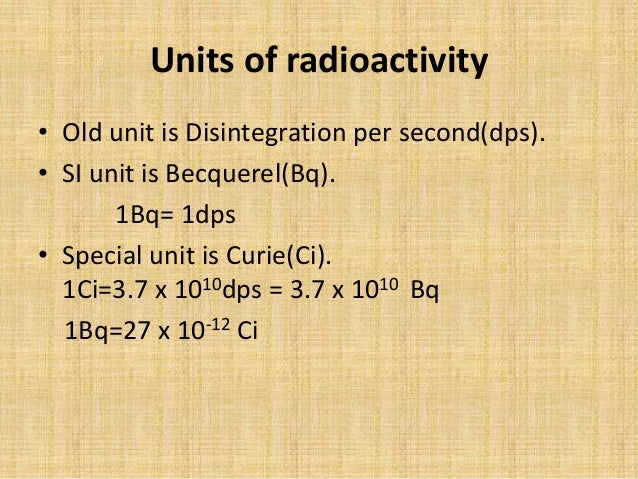 01 Radiation And Its Units