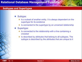Subtype Database 01 rdbms session01 | PPS