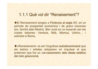 01 Renaixement 1. Introduccio