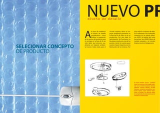 Proyecto Ecorat 41
SELECIONAR CONCEPTO
DE PRODUCTO
Proyecto Ecorat42
A
la hora de establecer
el diseño de detalle
consideramos como
facilitar la separación
de las partes del producto para
el reciclaje en la fase de fin de
vida dado que provoca usu-
almente un impacto ambien-
tal menor. Sobre todo para el
circuito impreso tiene un im-
pacto ambiental prioritario en
la fase de fin de vida, no en su
producción. Por otro lado, la
optimización de funciones en
las piezas resulta ser uno de los
puntos a tener en cuenta, pues
nuestro mayor impacto es en la
fabricación de los mismos. Por
esto reducir el número de ellas.
En lo referente al los materiales
usaremos en las piezas plásti-
cas HDPE ,la batería del nano
transmisor será NiMH libres de
metales pesados y el circuito
impreso será sin halogenuros
d i s e ñ o d e d e t a l l e
NUEVO PR
El nuevo diseño ,Ecorat , quedará
como se muestra en la imagen ante-
rior con un total de piezas: Carcasa
superior, carcasa inferior, circuito
impreso, conjunto pulsadores, pro-
tector óptico ,nano batería trans-
misor y tornillo. Se observa mejor
en la explosión de elementos que se
muestra a continuación.
 