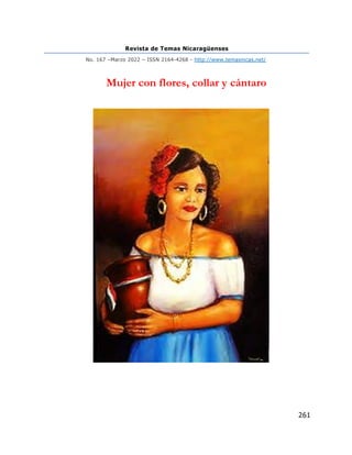 Revista de Temas Nicaragüenses
No. 167 –Marzo 2022 – ISSN 2164-4268 - http://www.temasnicas.net/
261
Mujer con flores, collar y cántaro
 