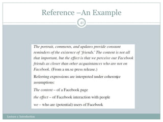 Reference –An Example
41

Lecture 1: Introduction

 