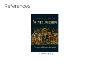 References 
Chapters 1, 2, 3 
 