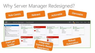 Why Server Manager Redesigned?