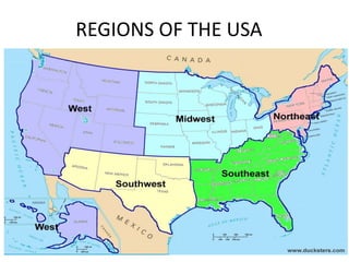 REGIONS OF THE USA
 