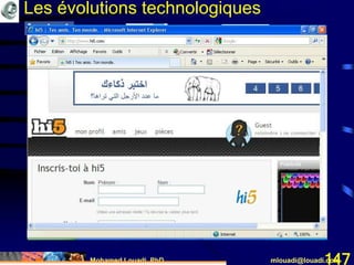 Mohamed Louadi, PhD mlouadi@louadi.com147
Les évolutions technologiques
 